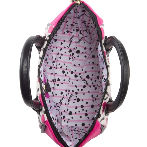 Betsey Johnson Love Pink Mini Satchel NWT - Picture 4 of 6